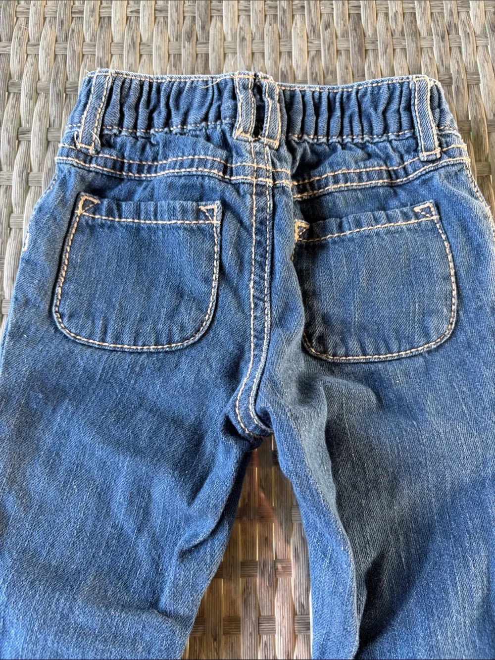 Vintage Gymboree Showers Of Flowers Denim Jeans 2012 Size 6-12 months